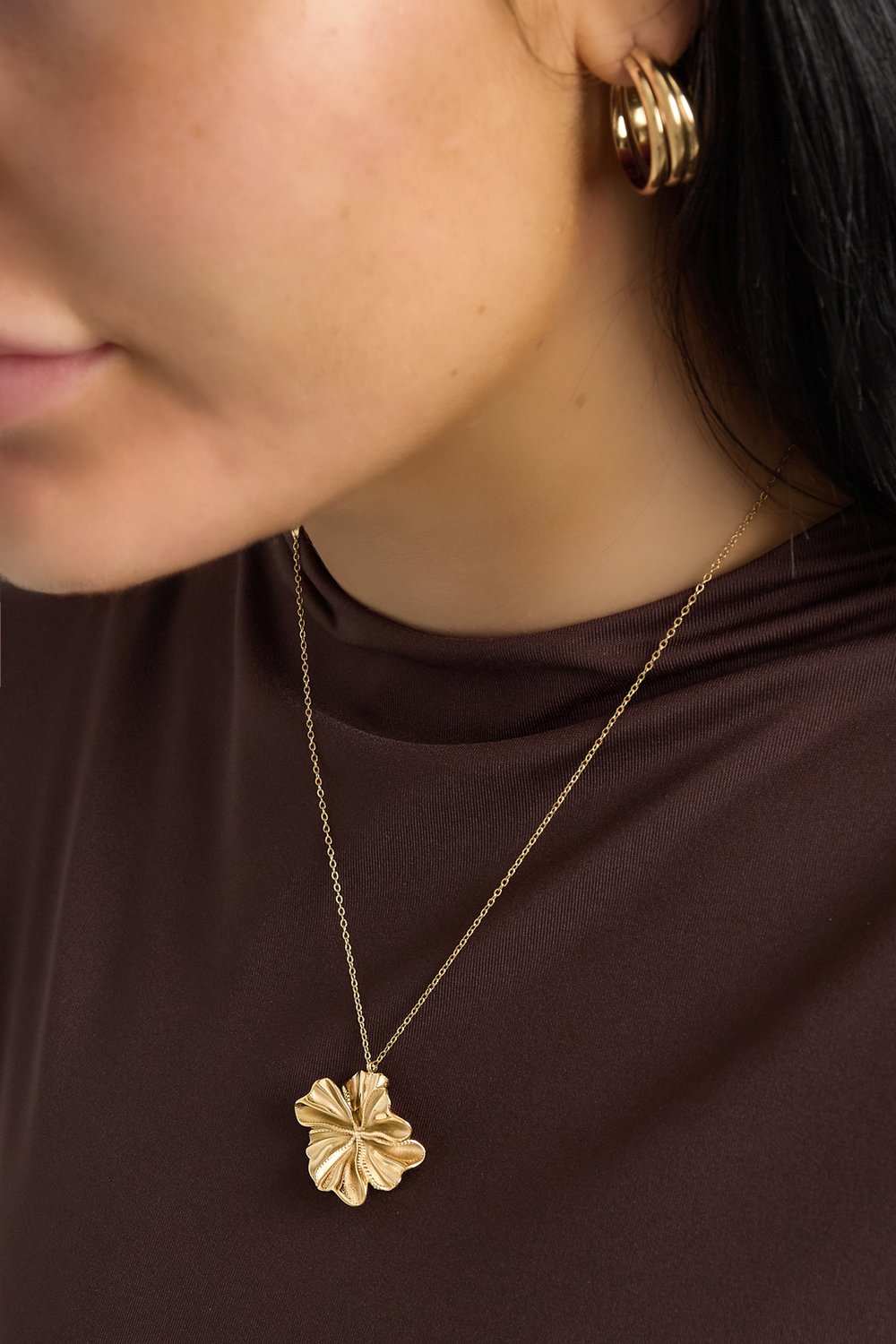 Pendant necklaces Flower Casual Daily Simple Series Women's jewelry h5Picture2